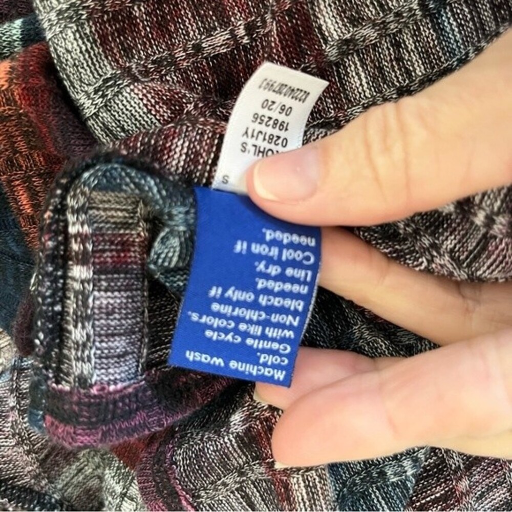 Apt. 9 Striped Open Front Multi Colored Cardigan … - image 6